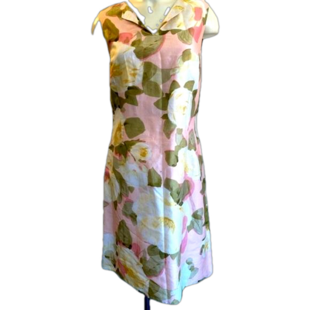 tommy Bahama rose cotton/ silk set ( dress, blouse ).Small.